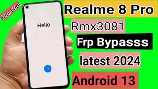 Realme 8 Pro frp bypass (RMX3081) Google Account Remove without PC android 13 | Unlock realme 8 pro