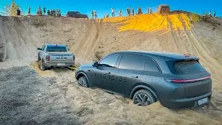 ЗДЕСЬ ГРОБЯТ МАШИНЫ. Битва RAM TRX , JEEP RUBICON , PORSCHE CAYENNE или УАЗ?