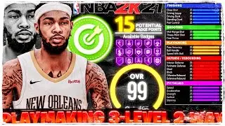 BEST *NEW* RARE PLAYMAKING 3 LEVEL 2 WAY BUILD IN NBA 2K21 NEXT GEN! (BEST RARE CENTER BUILD!)
