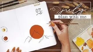 July 2021 Bullet Journal Plan With Me  |  Simple BuJo Set Up