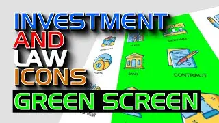 Download 12 Free Animated Investment & Law Icons with Green Screen