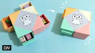 Paper Organizer with Mini Drawers - Paper Folds - Paper Drawer Box DIY