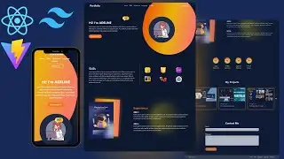 How To Build A Portfolio Website With React.js, Tailwind Css, Vite