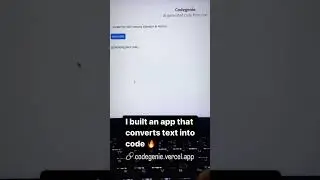Made an app that converts text to code #shorts #devshorts