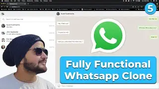 Fully Functional Whatsapp Clone | API integration in ReactJS | NodeJS + ReactJS | Part -5