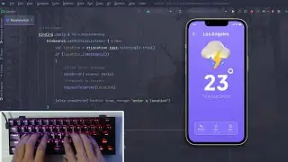 ASMR Programming - Weather app - No Talking