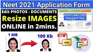 NEET form filling 2021 || Neet 2021 form fill up || Neet 2021 Postcard size photo ,neet form editing