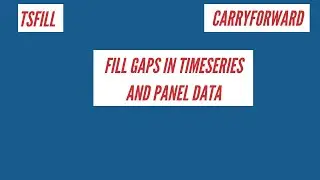 Fill Gaps in Timeseries or Panel Data in Stata