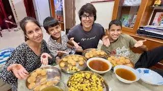 Gol Gappa Eating Challenge 😃 Brother Vs Sister