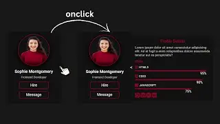 How to Create an Animated, Responsive User Profile Card Using HTML, CSS, and JavaScript (JS)