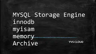 MySQL Storage Engines - Part 1