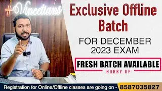 Join UGC - NET English Literature Fresh Offline Batch For December 2023 ! Starting From 10th July.