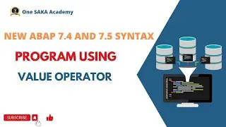 ABAP new Syntax 7.4 and 7.5 - Use of VALUE Operator