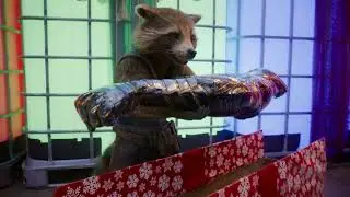 Guardian's of the Galaxy open their gifts | Holiday Special | Rocket gets Bucky's arm.