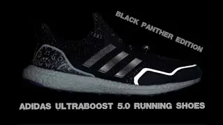 Adidas BLACK PANTHER Edition ULTRABOOST 5 0 running shoes  Wakanda forever!