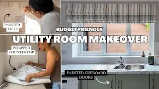 Budget friendly utility room makeover