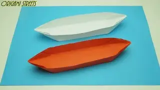 How to make a boat from paper. Origami boat.