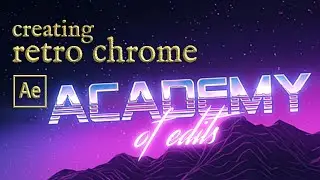 creating an 80s retro chrome look without plugins – after effects tutorial