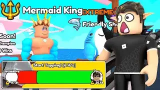 CAN TOP 20 PLAYER BEAT MERMAID KING in ARM WRESTLE SIMULATOR?! (Roblox)