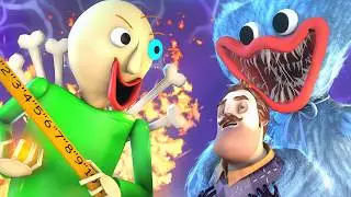 [SFM] Baldi's Basics 🆚 Poppy Playtime: School of Animatronics