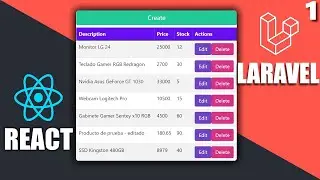 1/2 - Laravel + React - CRUD