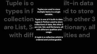 Python Tuples