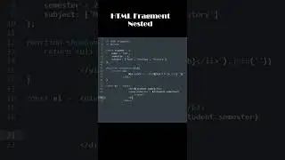 JavaScript - HTML Fragment   Nested