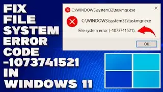 How To Fix File System Error Code (-1073741521) in Windows 11/10 [Solution]