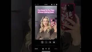 iPhone Editing HACK #lifehack #iphonehack