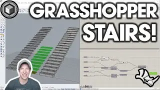 How to Create a STAIR in Rhino with GRASSHOPPER!