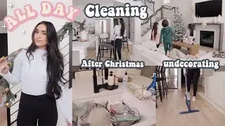 *NEW* All Day CLEAN WITH ME ✨ Undecorate after Christmas CLEANING MOTIVATION 2022