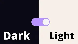 Dark / Light Theme Toggle using Html CSS and Javascript