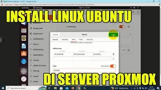 INSTALL LINUX UBUNTU DI SERVER PROXMOX