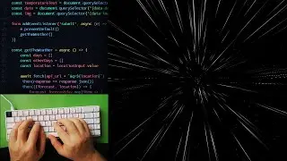 ASMR Programming - Space Animation with Javascript - No Talking