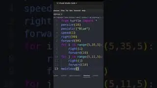 J alphabet using turtle in Python #shorts #python #pythonprogramming #coding