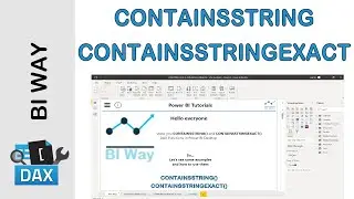 DAX Language - CONTAINSSTRING and CONTAINSSTRINGEXACT Functions in Power BI