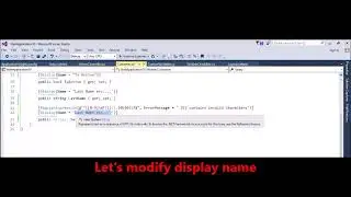 MVC - Validation - Display proper name in error message