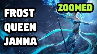 FROST QUEEN JANNA SKIN ZOOMED SPOTLIGHT - LEAGUE OF LEGENDS