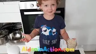 Aiden makes a healthy, gluten-free pizza, Toddler coooking, Toddler Activities, Toddler Videos