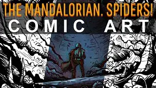 The Mandalorian. Spiders! Comic Art Speedpainting Timelapse