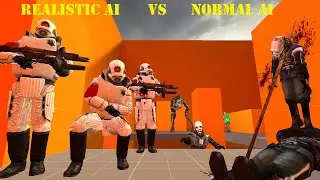 Realistic Combine Vs Normal Combine AI I GMOD