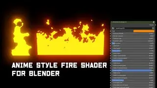 Anime style procedural Fire shader for Blender explanation