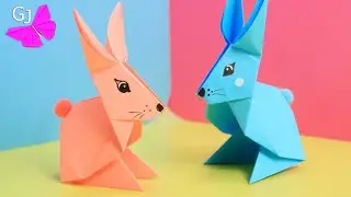 Заяц из бумаги / Оригами зайчик / Поделка на Пасху / Origami Rabbit