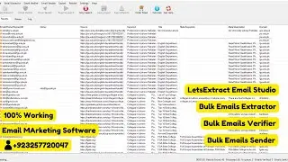 Bulk emails extractor software | Letsextract email studio | How to Extract Targeted Emails |