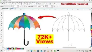 #05 | How To Design Umbrella in CorelDRAW Tatorial || CorelDRAW में Umbrella ☂️ Design कैसे बनाए ?