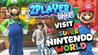 WOW! 🕹🕹 2P BROS 💥🍄⭐ SUPER NINTENDO WORLD ADVENTURE! ⭐✨
