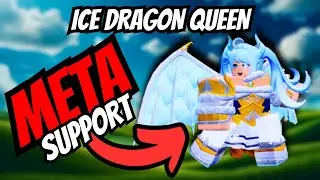 Ice Dragon and Ice Dragon Queen Showcase [ Anime Defenders ] Roblox