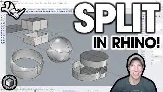 How to SPLIT Objects in Rhino!