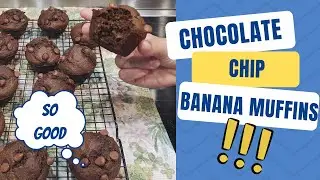 Chocolate Chip Banana Muffins @Tracy-Hart