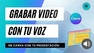 Grabar video solo AUDIO/ sin cámara en CANVA